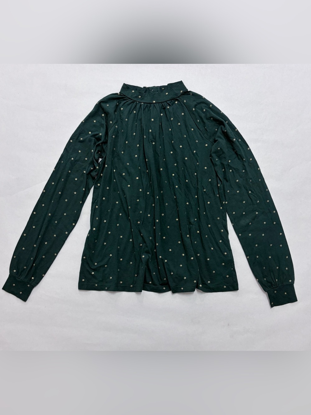 NWT Mini Boden Green & Gold Metallic Foil Stars